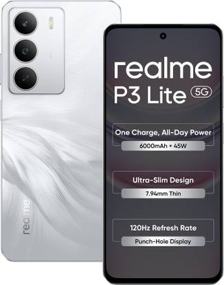 realme P3 Lite 5G Charger in the Box (Lily White, 128 GB)