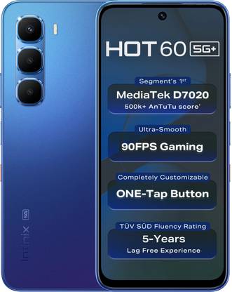 Infinix Hot 60 5G+ (Shadow Blue, 128 GB)