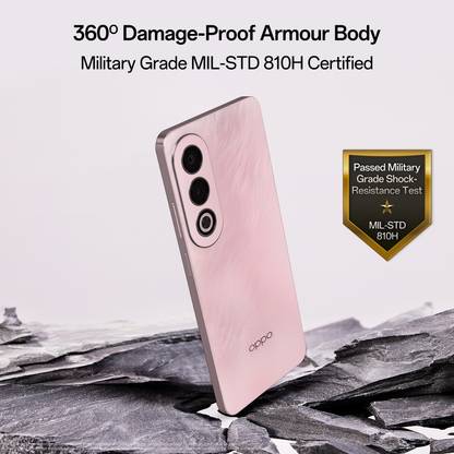 OPPO K12x 5G with 45W SUPERVOOC Charger In-The-Box (Feather Pink, 128 GB)