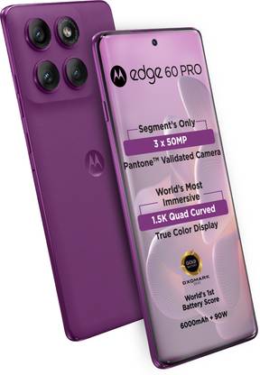 MOTOROLA Edge 60 Pro (Pantone Sparkling Grape, 256 GB)