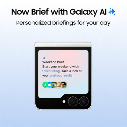 Galaxy Z Flip7 - Flex Mode Front