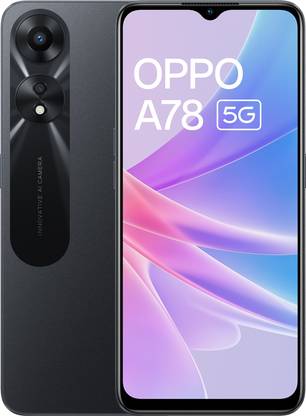 OPPO A78 5G (Glowing Black, 128 GB)