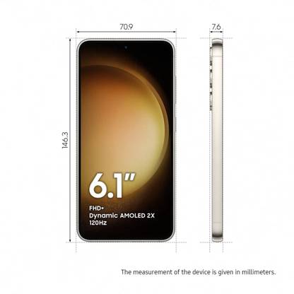 SAMSUNG Galaxy S23 5G (Cream, 256 GB) (8 GB RAM) deal from flipkart
