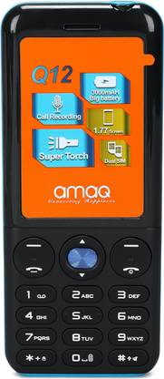 amaq Q12 Dual Sim| Round LED Torch | 3000 Mah Big Battery | Mobile