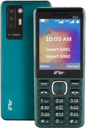 IAIR S50 Dual Sim Keypad Phone | 2800 mAH Battery & Big 2.4 Inch Display