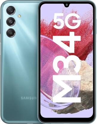 SAMSUNG Galaxy M34 5G (Waterfall Blue, 128 GB)