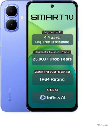 Infinix SMART 10 (Iris Blue, 64 GB)