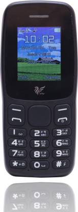 IAIR Basic Feature Dual Sim Mobile Phone with 1000mAh Battery, 1.77 inch Display Screen, 0.8 mp Camera with Big LED Torch (FPX8, Black)