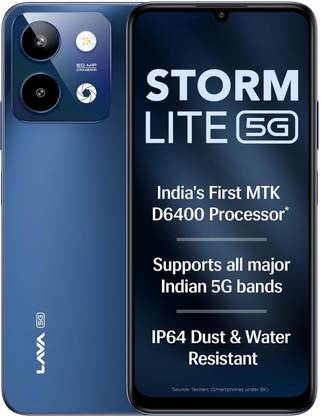 LAVA Storm Lite 5G (Astral Blue, 128 GB)