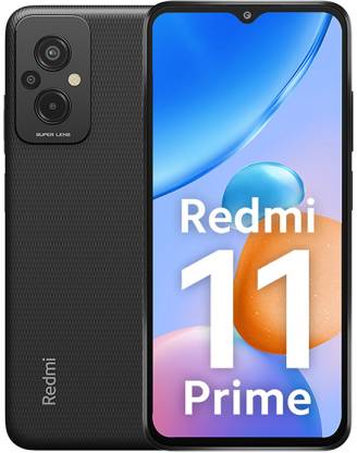 [For ICICI Credit Card] REDMI 11 Prime (Flashy Black, 128 GB)  (6 GB RAM)