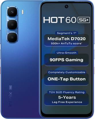 Infinix Hot 60 5G+ (Shadow Blue, 128 GB)