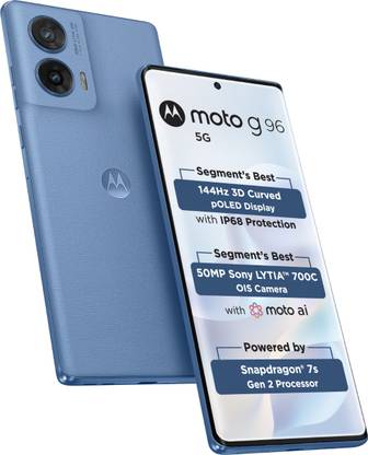 MOTOROLA G96 5G (Pantone Ashleigh Blue, 128 GB)
