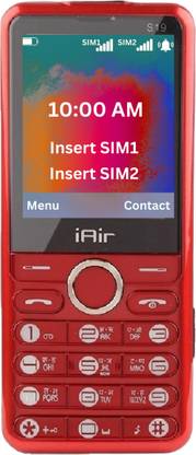 IAIR S19 Dual Sim Keypad Phone | 2800 mAH Battery & Big 2.4 Inch Display