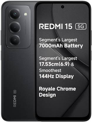 REDMI 15 5G (Midnight Black, 128 GB)
