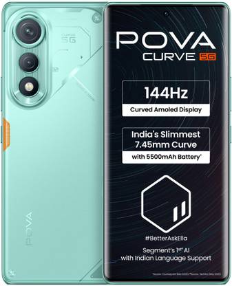Tecno Pova Curve 5G (Neon Cyan, 128 GB)