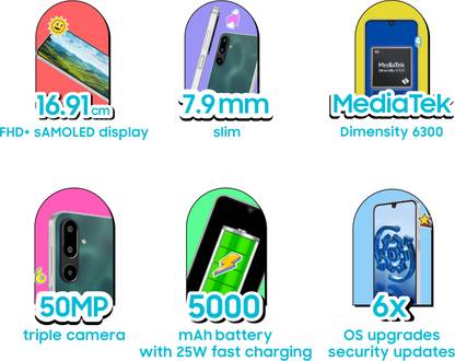 SAMSUNG Galaxy F16 5G (Vibing Blue, 128 GB)