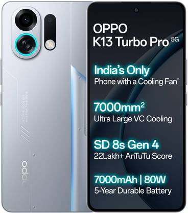 OPPO K13 Turbo Pro 5G (Silver Knight, 256 GB)