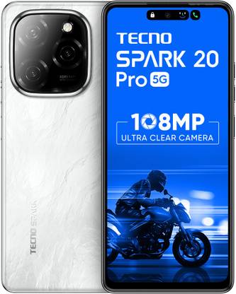 Tecno Spark 20 Pro 5G (Glossy White, 256 GB)