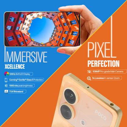 POCO X6 Neo 5G (Martian Orange, 128 GB)