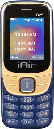 IAIR D25 Dual Sim Keypad Phone | 1200 mAH Battery & Big 1.88 Inch Display