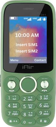 IAIR D41 Dual Sim Keypad Phone | 1200 mAH Battery & Big 2 Inch Display