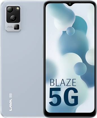 LAVA Blaze 5G (Glass Blue, 128 GB)