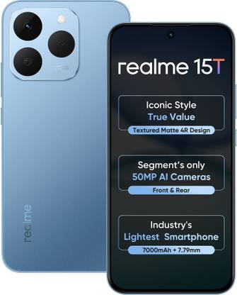 realme 15T 5G (Silk Blue, 256 GB)