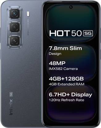 Infinix Hot 50 5G (Sleek Black, 128 GB)