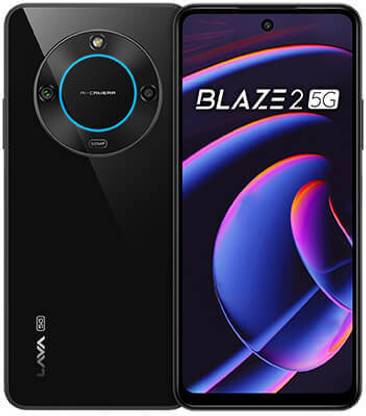 LAVA Blaze 2 5G with Dual Sim|50MP Rear Camera|5000 mAh Battery|Expandable Upto 1 TB (Glass Black, 64 GB)