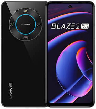 LAVA Blaze 2 5G with Dual Sim|50MP Rear Camera|5000 mAh Battery|Expandable Upto 1 TB (Glass Black, 128 GB)