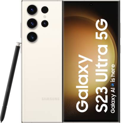 SAMSUNG Galaxy S23 Ultra 5G (Cream, 256 GB)
