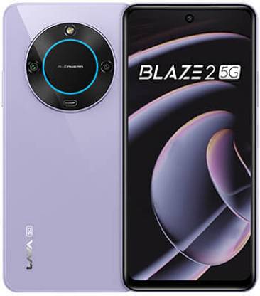 LAVA Blaze 2 5G with Dual Sim|50MP Rear Camera|5000 mAh Battery|Expandable Upto 1 TB (Glass Lavender, 128 GB)