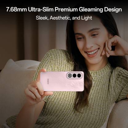 OPPO K12x 5G with 45W SUPERVOOC Charger In-The-Box (Feather Pink, 128 GB)
