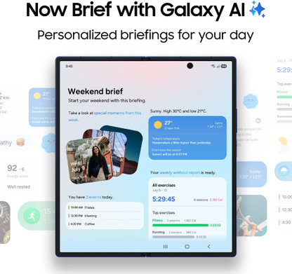 Galaxy Z Fold7 - Front Folded