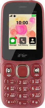 IAIR D40 Dual Sim Keypad Phone | 1200 mAH Battery & Big 2 Inch Display