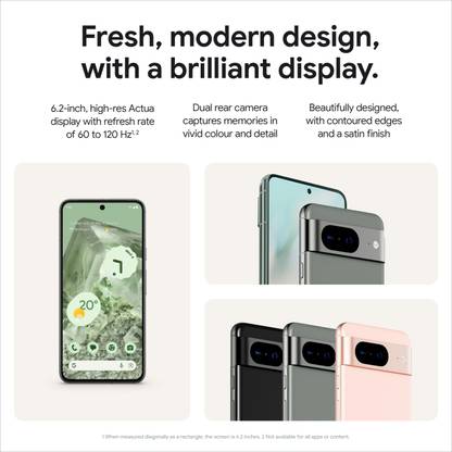 Google Pixel 8 (Obsidian, 128 GB)