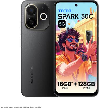 Tecno Spark 30C 5G (Midnight Shadow, 64 GB)