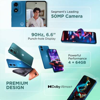 Motorola g04s (Satin Blue, 64 GB)