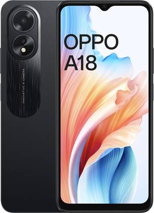 OPPO A18 (Glowing Black, 64 GB)