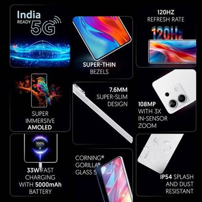 REDMI Note 13 5G (Arctic White, 128 GB)