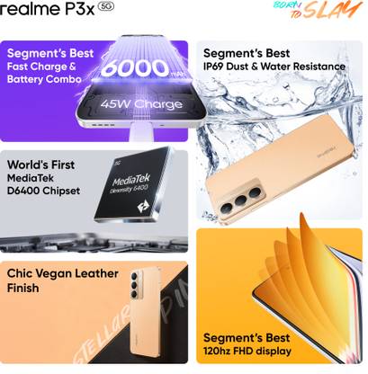 realme P3x 5G (Stellar Pink, 128 GB)