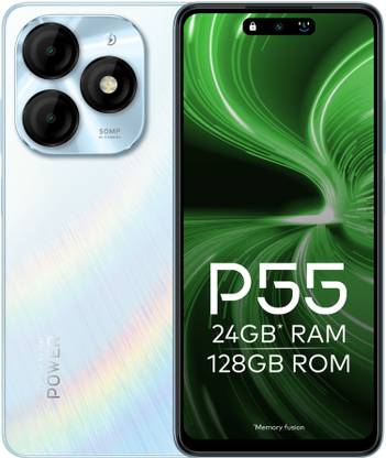 itel P55 (Aurora Blue, 128 GB)