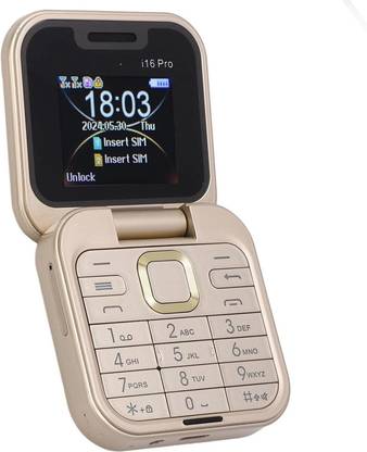Fuziqra Rock X Flip Dual Sim Keypad Mobile with 1.8"Display Flip/Fold Call & SMS
