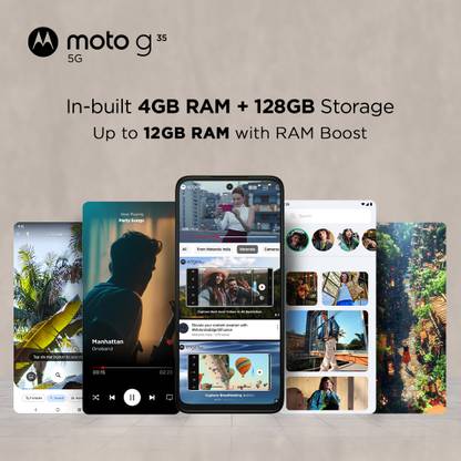 MOTOROLA g35 5G (Leaf Green, 128 GB)