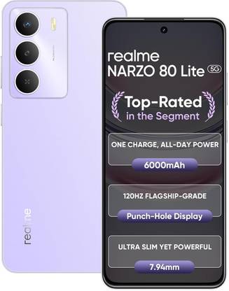 realme Narzo 80 Lite 5G (Crystal Purple, 128 GB)