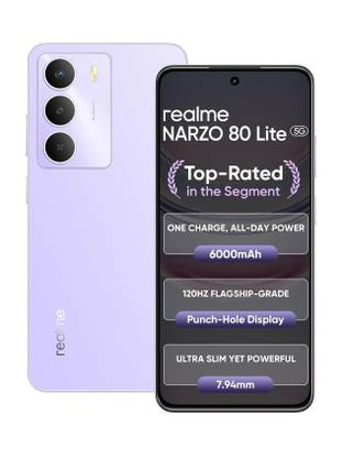 realme NARZO 80 Lite 5G (Crystal Purple, 128GB)