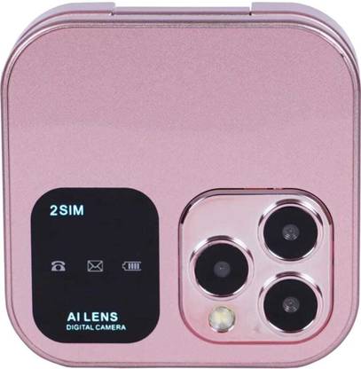 Raptor Vision RV ROCK X Max Cell FLIP Phone 2G KEYPAD MOBILE FOLD 0 (Pink)