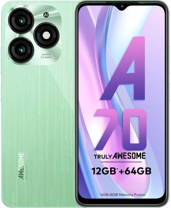 itel A70 | 5000 mAh Battery |13MP Dual Rear Camera | Type C Charging (Field Green, 64 GB)