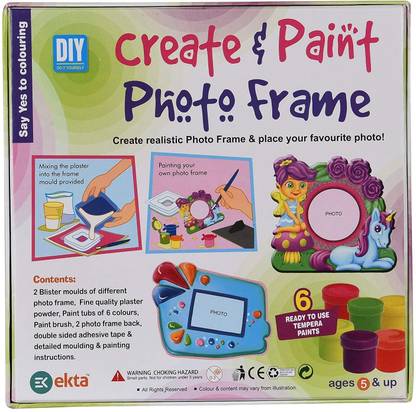YAAH CREATION Create and paint photo frame Art Game for Kids Model Building Kit