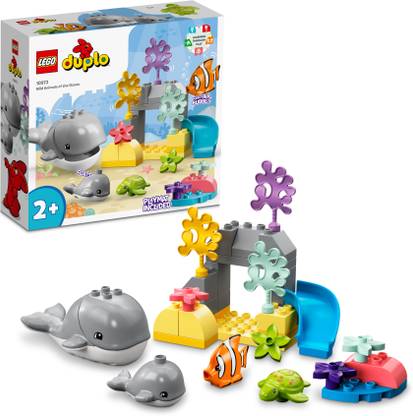 LEGO Duplo Wild Animals of the Ocean (32 Blocks) Model Building Kit